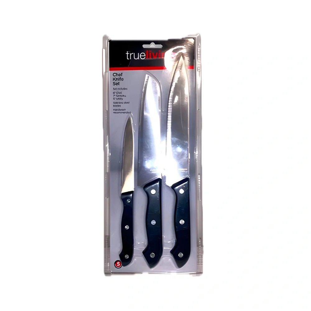 True living 3Pc. Chef Knife Set